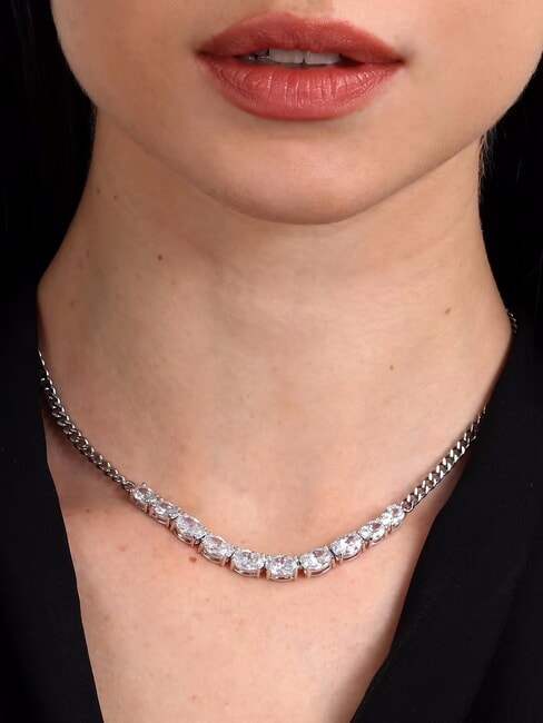 COLORI Halskette mit Zirkonia STAHL - Halsketten