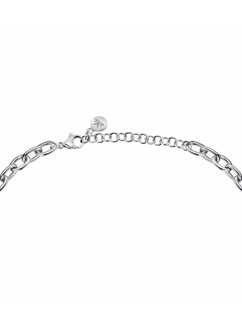 INCONTRI Halskette mit Herz und Kristallen STAHL - Halsketten