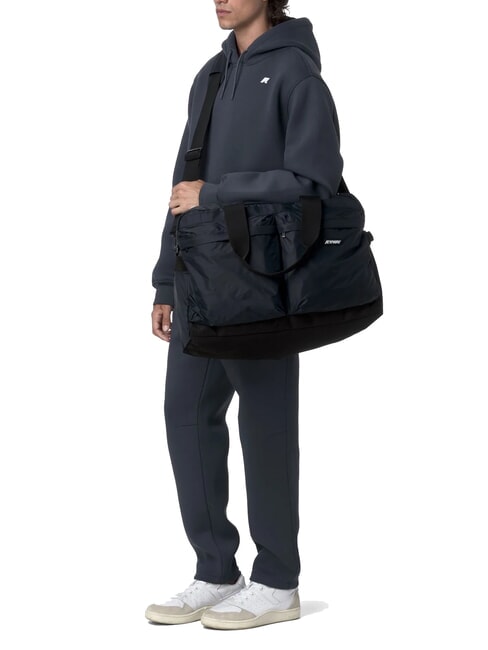 ARDELU Große Reisetasche mit Schultergurt blaue Tiefe - Reisetaschen