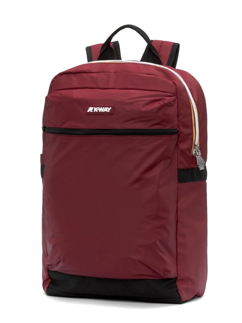 LAON Nylonrucksack roter Syrah - Rucksäcke für Schule &amp; Freizeit