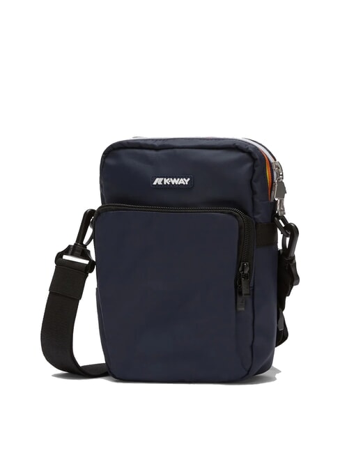 ERLOY Nylontasche mit Tasche blaue Tiefe - Umh&auml;ngetaschen Herren