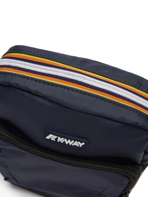 ERLOY Nylontasche mit Tasche blaue Tiefe - Umh&auml;ngetaschen Herren