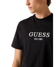 GUESS EMBROIDERY Baumwoll-T-Shirt jetbla - Herren-T-Shirts - 3