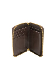 BIASIA EDA Mittelgroße Lederbrieftasche mit Rundum-Reißverschluss dunkel - Brieftaschen Damen - 2