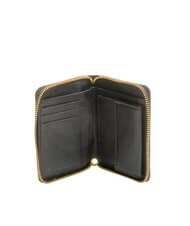 BIASIA EDA Mittelgroße Lederbrieftasche mit Rundum-Reißverschluss Schwarz - Brieftaschen Damen - 2