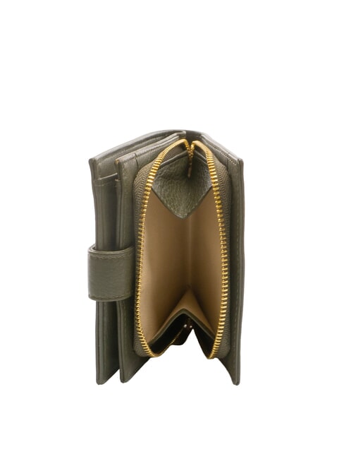 EDA Kompakte Lederbrieftasche Moos - Brieftaschen Damen