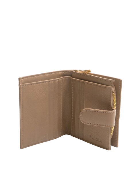 EDA Kompakte Lederbrieftasche taupe - Brieftaschen Damen