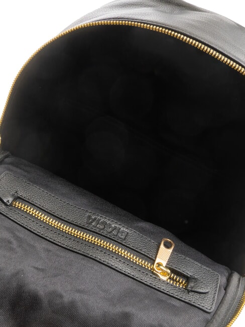 NOVEAU Runder Lederrucksack Schwarz - Damentaschen