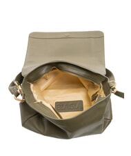 BIASIA NOVEAU Umhängetasche aus Leder mit Überschlag Moos - Damentaschen - 5