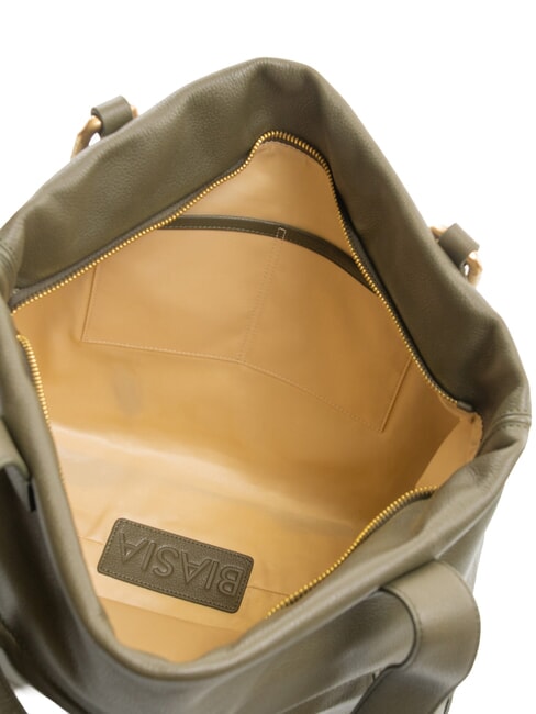 NOVEAU Umhängetasche aus Leder Moos - Damentaschen