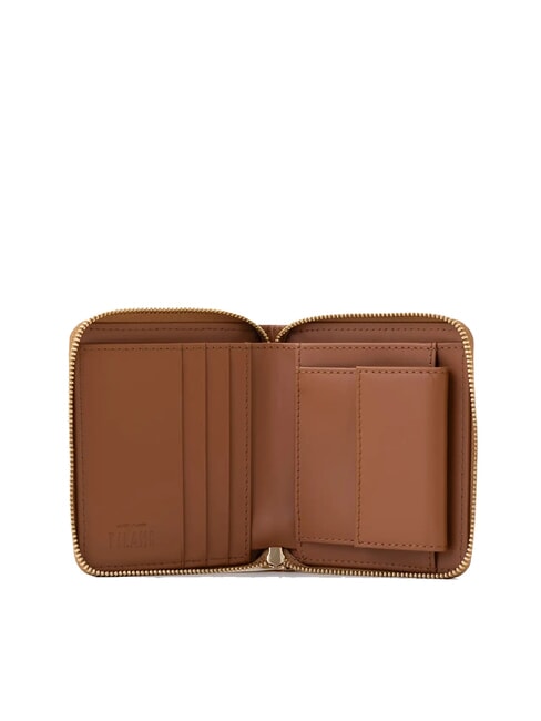 GEO CLASSIC Kleine Geldbörse mit Rundum-Reißverschluss NATÜRLICH - Brieftaschen Damen