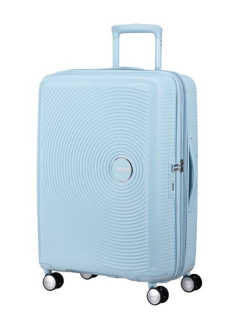 SOUNDBOX SPINNER Mittlerer Trolley, erweiterbar PASTELLBLAU - Harte Trolleys
