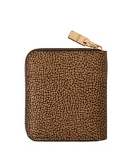 BORBONESE VITE COATED OP Geldbörse mit Rundum-Reißverschluss natur op / schwarz - Brieftaschen Damen - 3