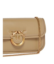 PINKO LOVE BOX Umh&auml;ngetasche aus Leder Ingwerkeks-Antikgold - Damentaschen - 3