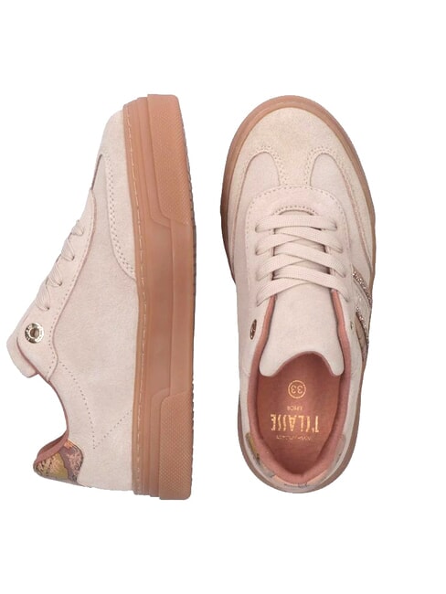 GEO Leder-Sneakers beige / geobeige - Damenschuhe