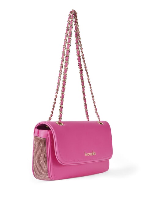 KIM Wandelbare Tasche mit Metallgeflecht Fuchsie - Damentaschen