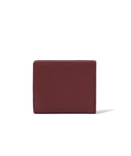BRACCIALINI BASIC Kleine Lederbrieftasche mit Klappe Burgund - Brieftaschen Damen - 3