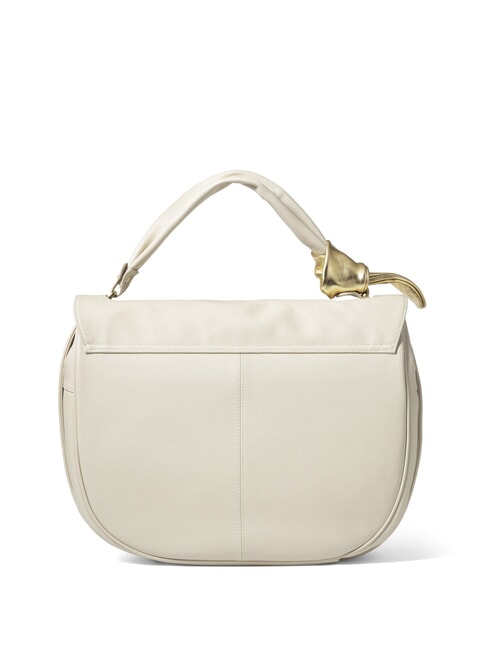 GRETA Ledertasche mit Schultergurt Beige - Damentaschen