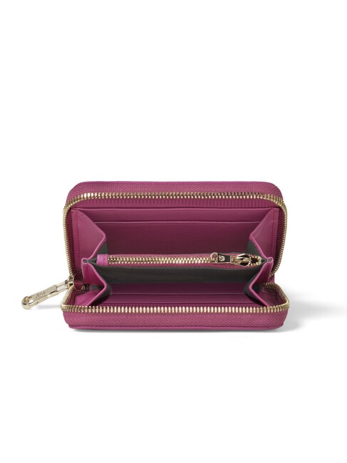 BASIC Kleine Lederbrieftasche mit Rundum-Rei&szlig;verschluss Rot - Brieftaschen Damen