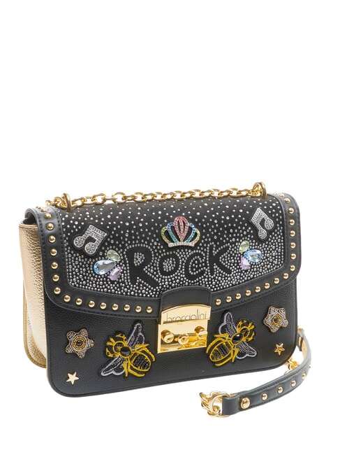 ROCK Wandelbare Tasche mit Klappe Schwarz - Damentaschen