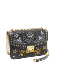 BRACCIALINI ROCK Wandelbare Tasche mit Klappe Schwarz - Damentaschen - 2