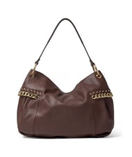 BRACCIALINI NORA Umh&auml;ngetasche aus Leder mit Kette braun - Damentaschen - 3