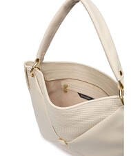 BRACCIALINI NAOMI Hobo-Umhängetasche aus Leder Beige - Damentaschen - 3