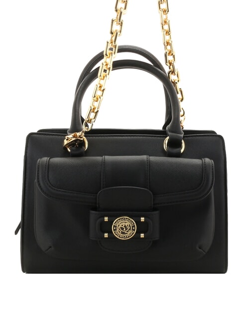 CHAIN Handtasche mit doppeltem Schultergurt Schwarz - Damentaschen