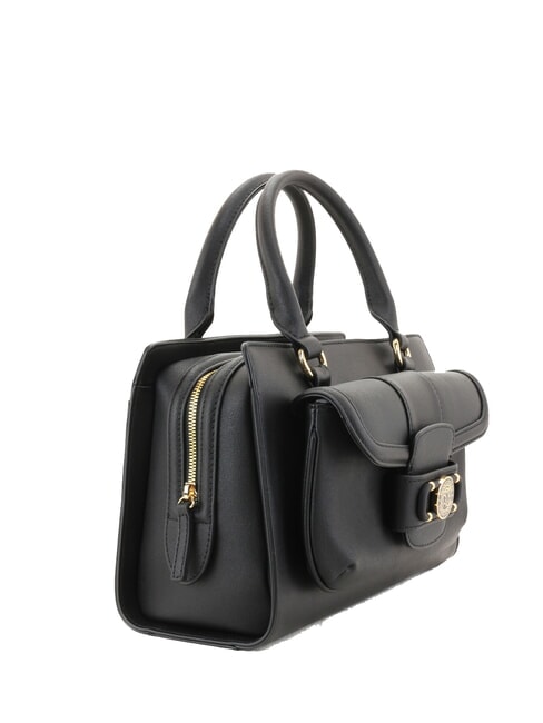 CHAIN Handtasche mit doppeltem Schultergurt Schwarz - Damentaschen