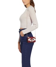 FURLA ALLEGRA FOX Mini-Umhängetasche aus Kalbsleder KIRSCHTÖNE - Damentaschen - 4
