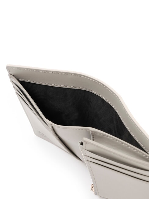 SOFIA GRAINY Mittelgroße Brieftasche aus Kalbsleder Perle und + Marmor c + Talk h - Brieftaschen Damen