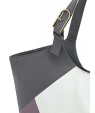 FURLA FLOW Bedruckte Umhängetasche aus Leder Marshmallow+Aura+Erde - Damentaschen - 3