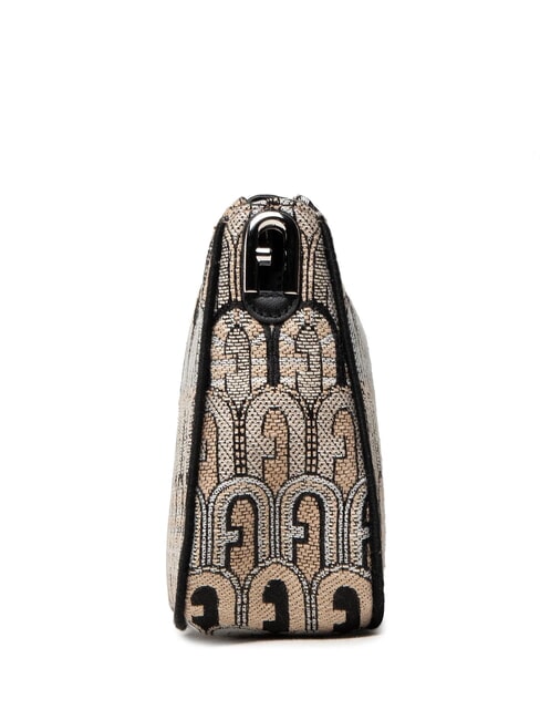 MOON Mini-Tasche aus Jacquard-Stoff Wüste + Schwarztöne - Damentaschen