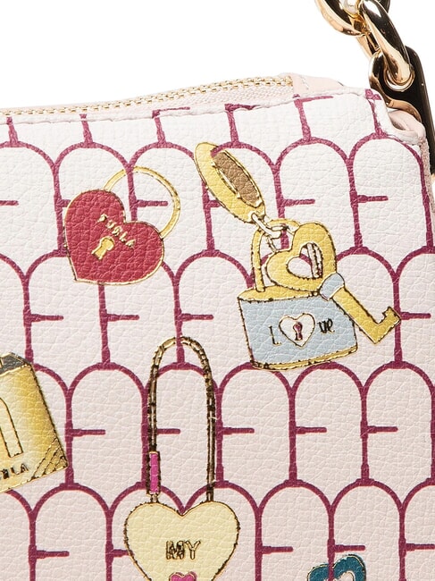 MOON Kleine Umhängetasche aus Leder bon bon töne - Damentaschen