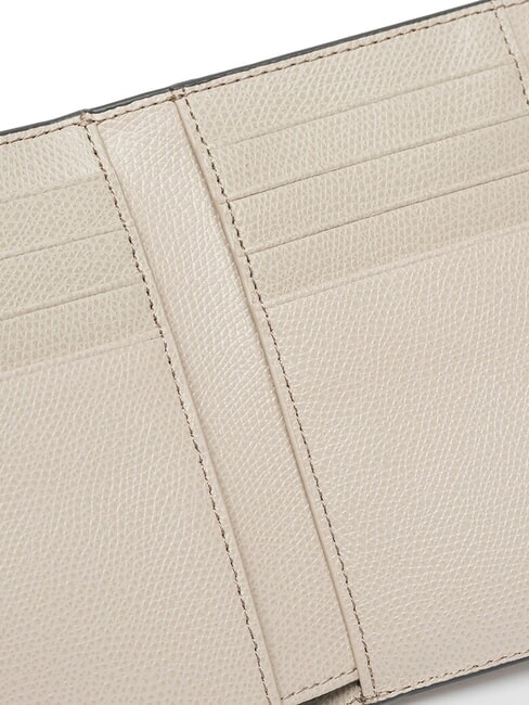 1927 Kompakte Brieftasche aus Ares-Leder Erde+Marmor C+Perle und Int. - Brieftaschen Damen