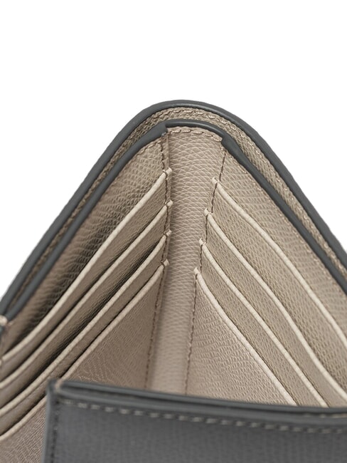 1927 Kompakte Brieftasche aus Ares-Leder Erde+Marmor C+Perle und Int. - Brieftaschen Damen