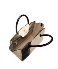 FURLA GENESI Lederhandtasche mit Schultergurt Vollmond+Schwarz - Damentaschen - 3