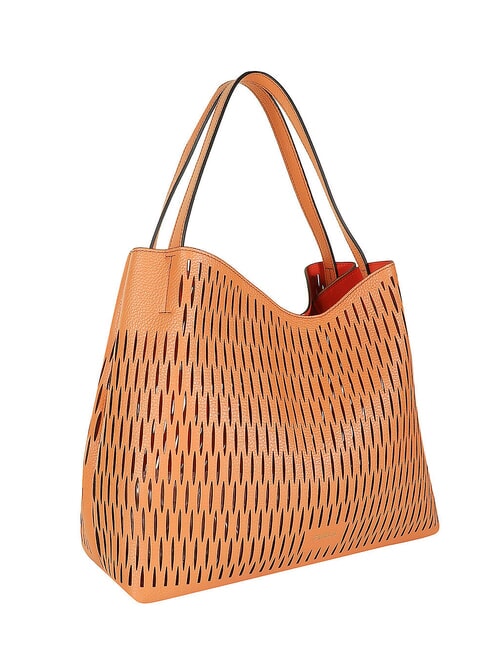 PRIMULA Umhängetasche aus perforiertem Leder Sonnenuntergang - Damentaschen