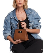 FURLA 1927 Minitasche aus Leder mit Ares-Print Cognac - Damentaschen - 5