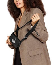 FURLA 1927 Mini-Tasche aus gestepptem Leder Schwarz - Damentaschen - 6