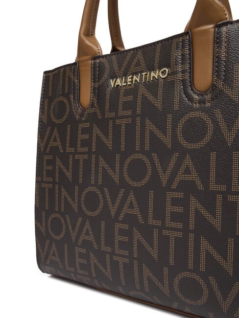 REGINA RE Handtasche mit Allover-Logo-Print dunkel/natur - Damentaschen