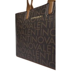 MARIO VALENTINO REGINA RE Umhänge-Shoppingtasche mit Allover-Logo dunkel/natur - Damentaschen - 3