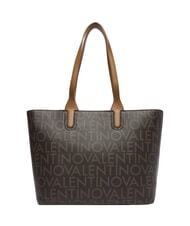MARIO VALENTINO REGINA RE Umhänge-Shoppingtasche mit Allover-Logo dunkel/natur - Damentaschen - 4