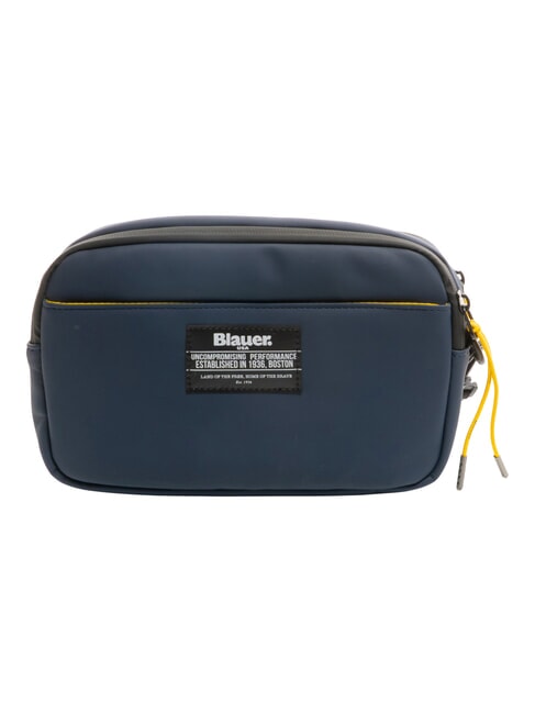 RUBBER Gummierte Herren-Clutch NAVY BLAU - Tablettmappe &amp; Organizer