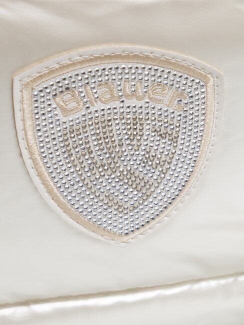 PADDED NYLON Große Tragetasche mit Schultergurt Weiß - Damentaschen