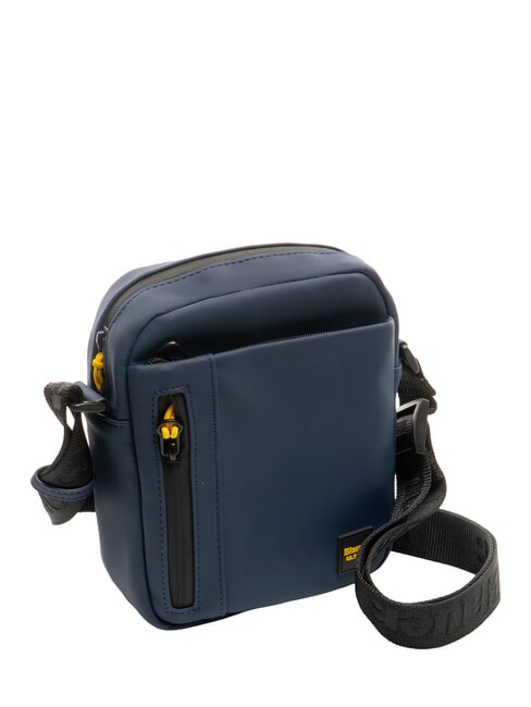 RUBBER Kleine gummierte Tasche NAVY BLAU - Umhängetaschen Herren