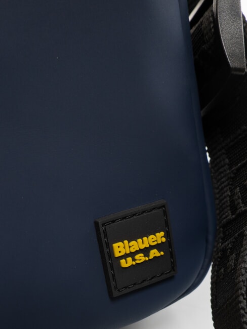 RUBBER Kleine gummierte Tasche NAVY BLAU - Umhängetaschen Herren