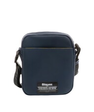 BLAUER RUBBER Kleine gummierte Tasche NAVY BLAU - Umhängetaschen Herren - 4