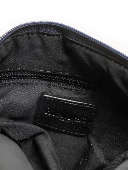 PADDED NYLON Flauschige Umh&auml;ngetasche mit Strass-Logo NAVY BLAU - Damentaschen