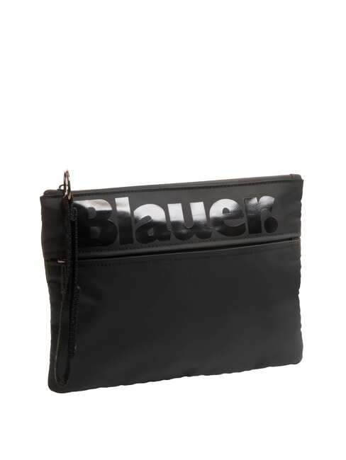 SPLASH Clutch mit gl&auml;nzendem Logo SCHWARZ - Tablettmappe &amp; Organizer